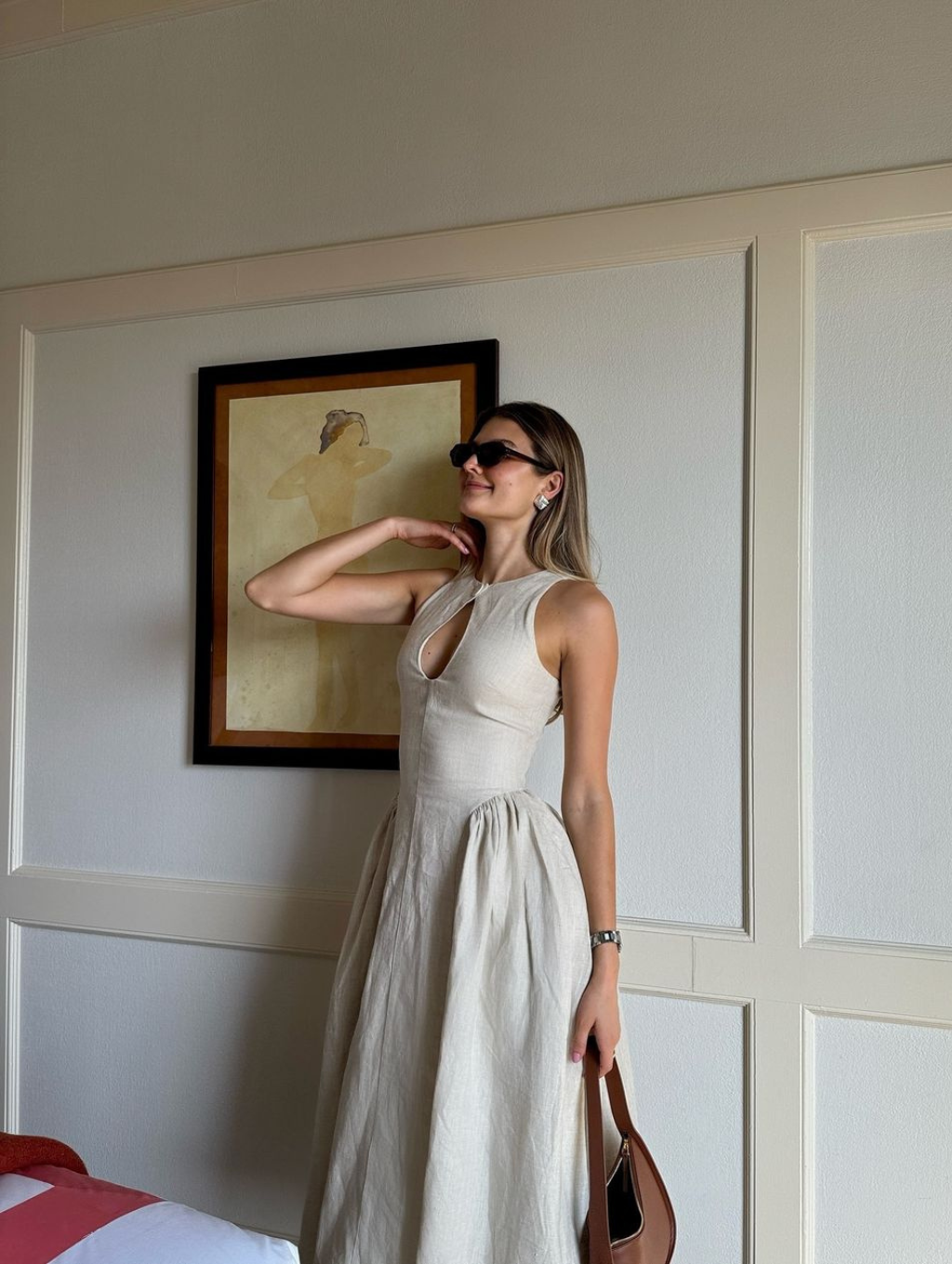 Sara™ - Linen Midi Dress