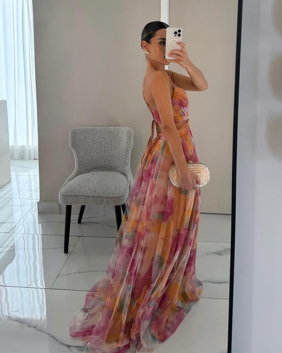 Chloé - Charming Maxi Dress with Floral Print