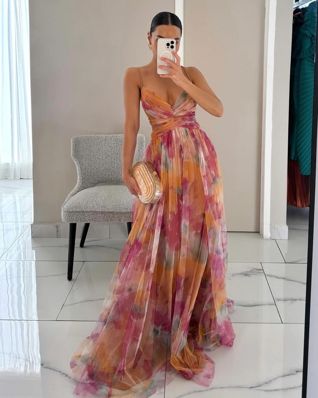 Chloé - Charming Maxi Dress with Floral Print