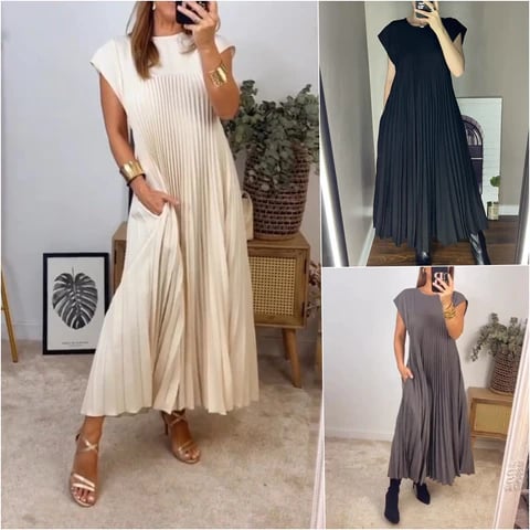 Modestique london|Simple Solid Color Dress