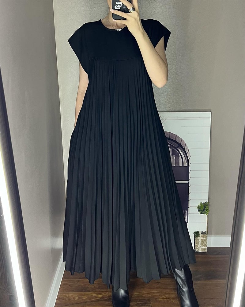 Modestique london|Simple Solid Color Dress