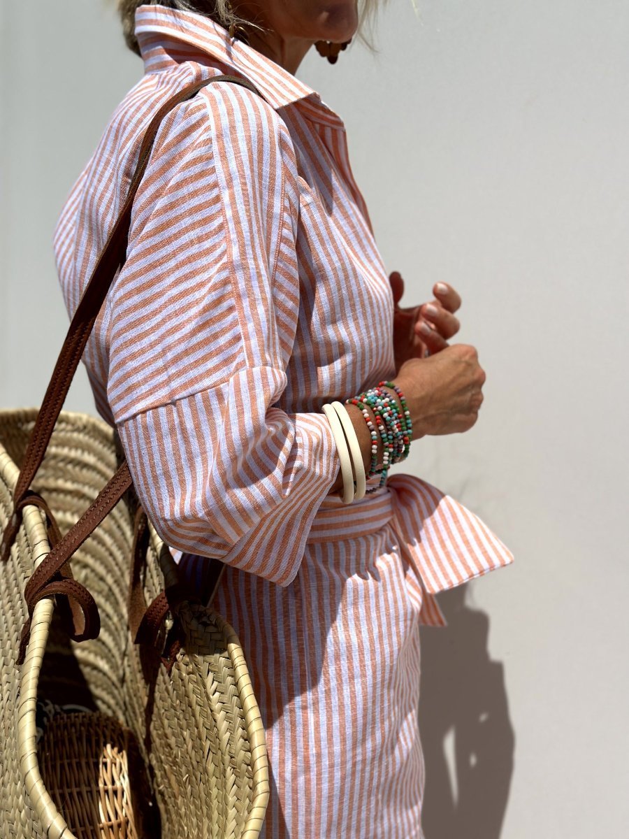 Lova ™| Classic Striped Shirt Dress