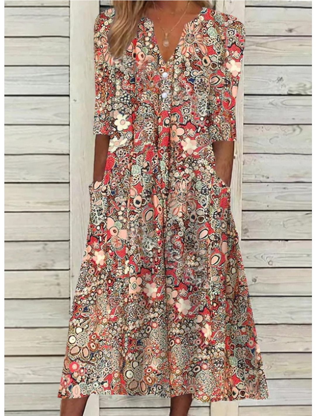 WILLOW ™| ELEGANT SUMMER DRESS WITH BELLY COVER
