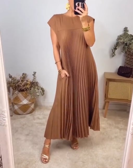 Modestique london|Simple Solid Color Dress