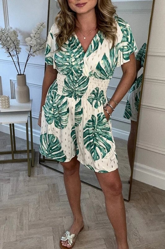 Modestique London-Casual Floral Polka Dot Pocket Rompers